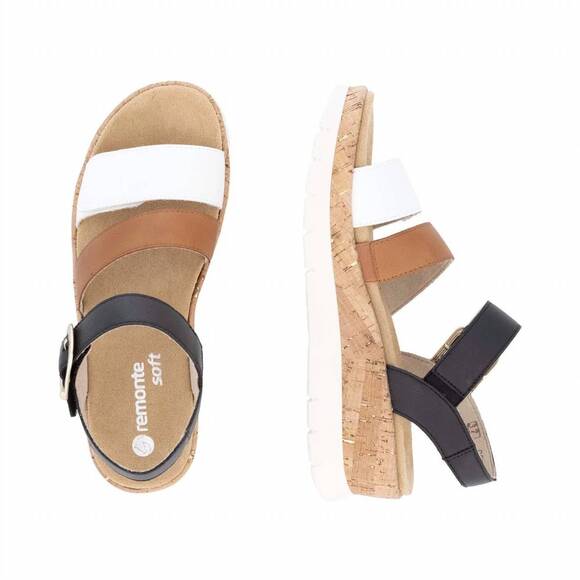 NEW REMONTE women's gizela 50 wedge sandal in multi